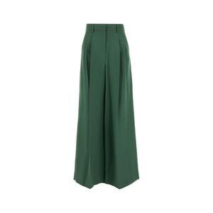 Weekend Max Mara Women Green Jersey Wide-Leg Veliero Pant